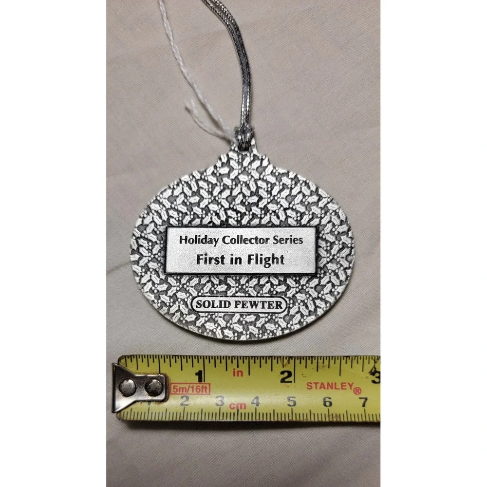 VTG 2004 Mountain Air Pewter Ornament Keepsake 1st In Flight Holiday Series